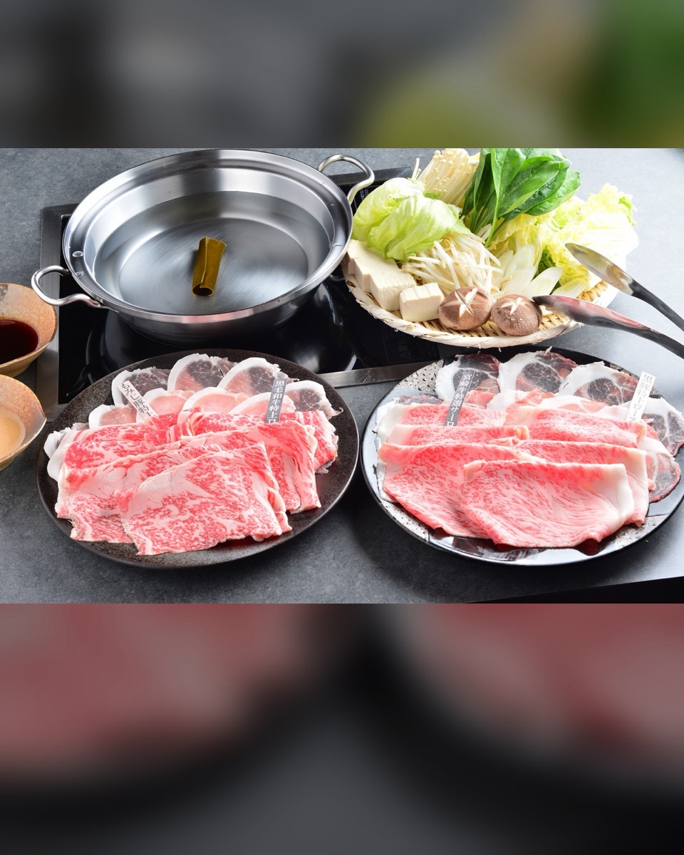一つの鍋で、４種類のお肉を食べ比べる夜を。
